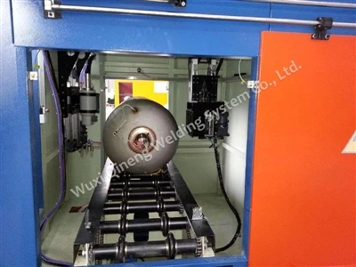 How to operate the LNG cylinder making machine